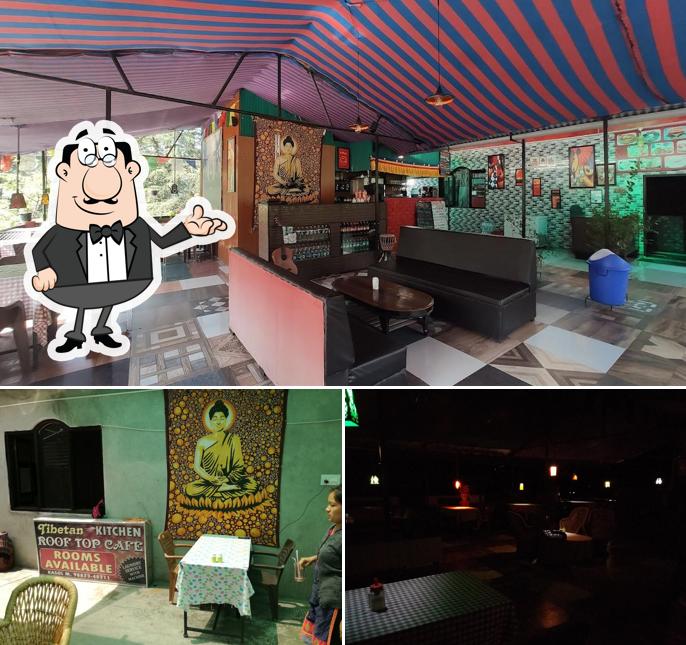 The interior of Ming's Tibetan Kitchen roof top