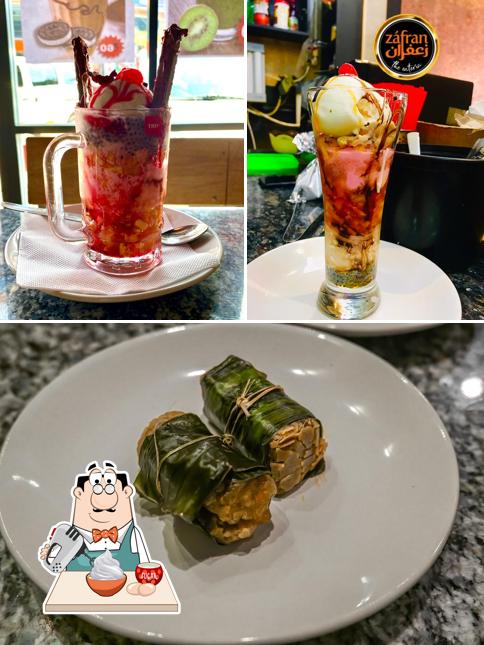 Zafran The Eateria serves a selection of sweet dishes