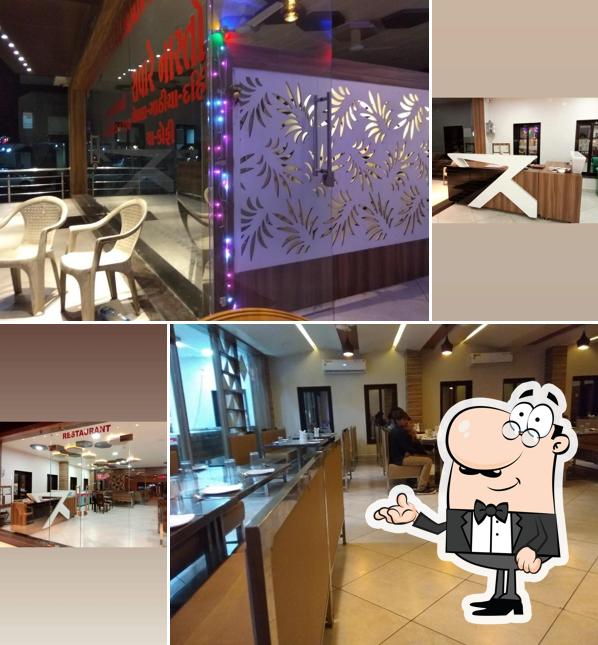 The interior of Vrajbhumi Restaurant