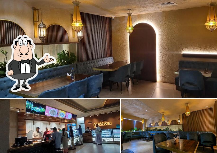 The interior of QAHWA