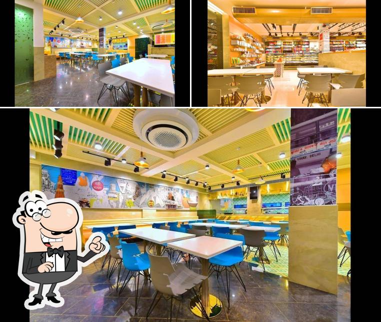 The interior of Anand Sweets & Savouries