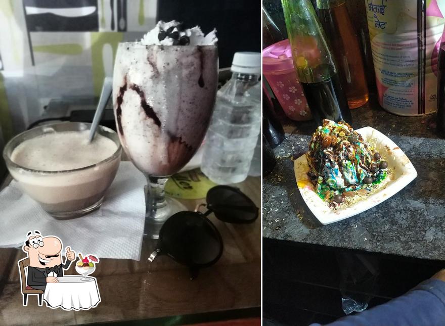 Dark 'n' Safe Cafe & Restaurant offers a selection of desserts