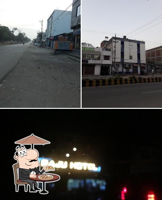 The image of Rishu Hotel’s exterior and interior