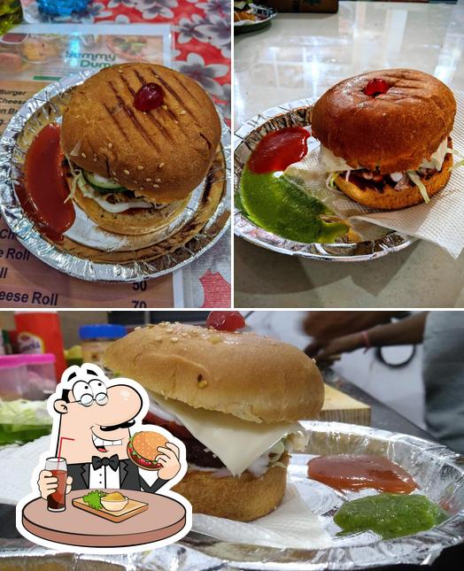 Try out a burger at Yummy Dummy