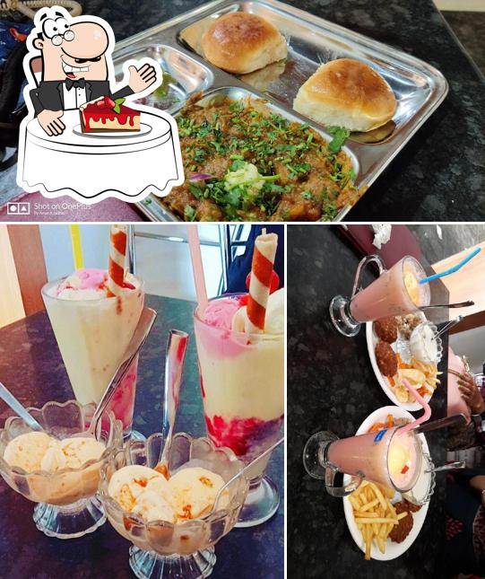 Royal Cafe provides a selection of desserts