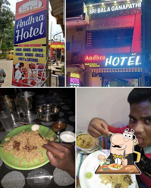 Food at Andhra Hotel