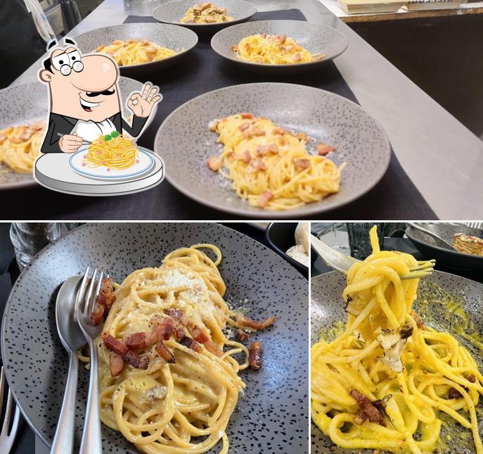 Spaghetti alla carbonara al Brera 29 Cucina & Cocktails
