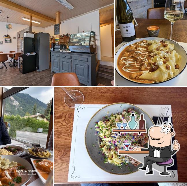 Gli interni di Hopplá Bistro