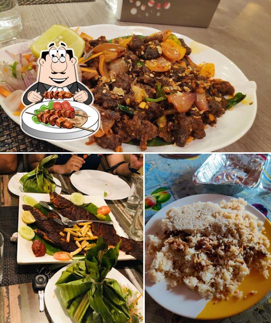 Food at M R A Restaurant and Bakery