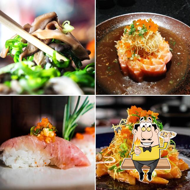 Os clientes do Manihi Sushi podem provar diferentes itens de frutos do mar