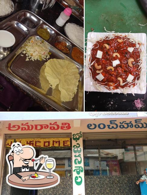 This is the image displaying food and exterior at AMARAVATHI LUNCH HOME