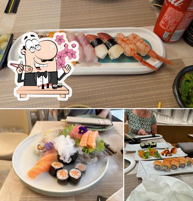 Prenez différentes options de sushi