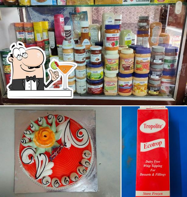 This is the image displaying drink and dessert at Madhur Agency Italian Bakery