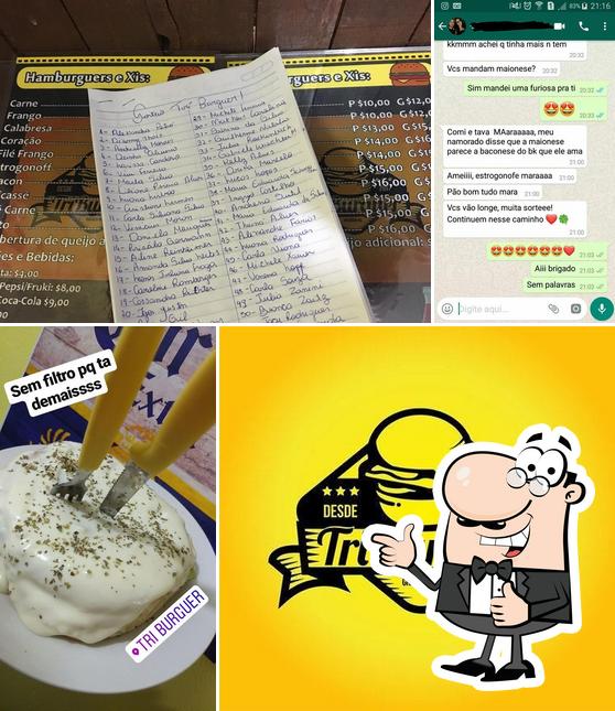 See this picture of Tri Burguer