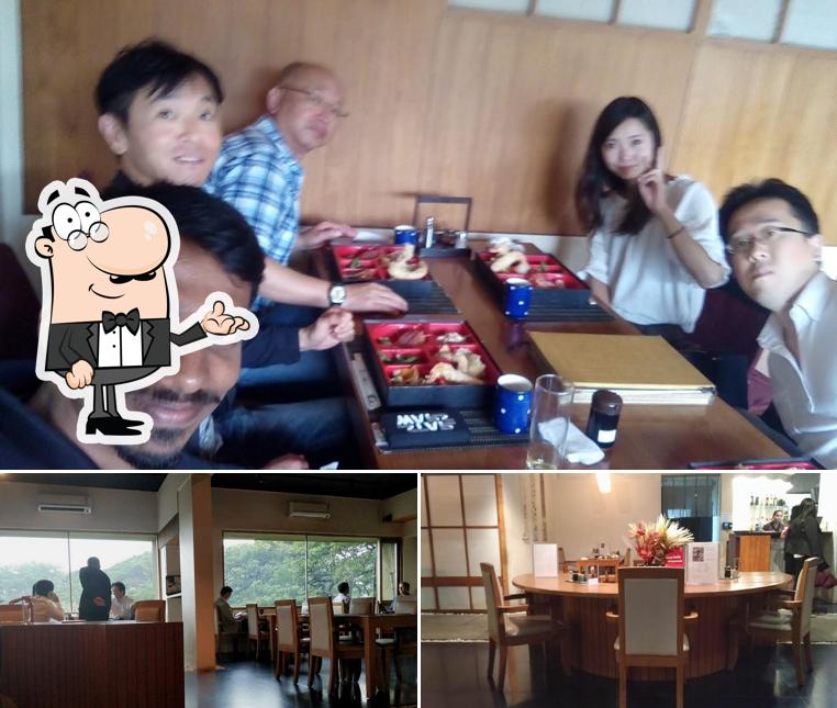 Take a seat at one of the tables at Harima Japanese Restaurant