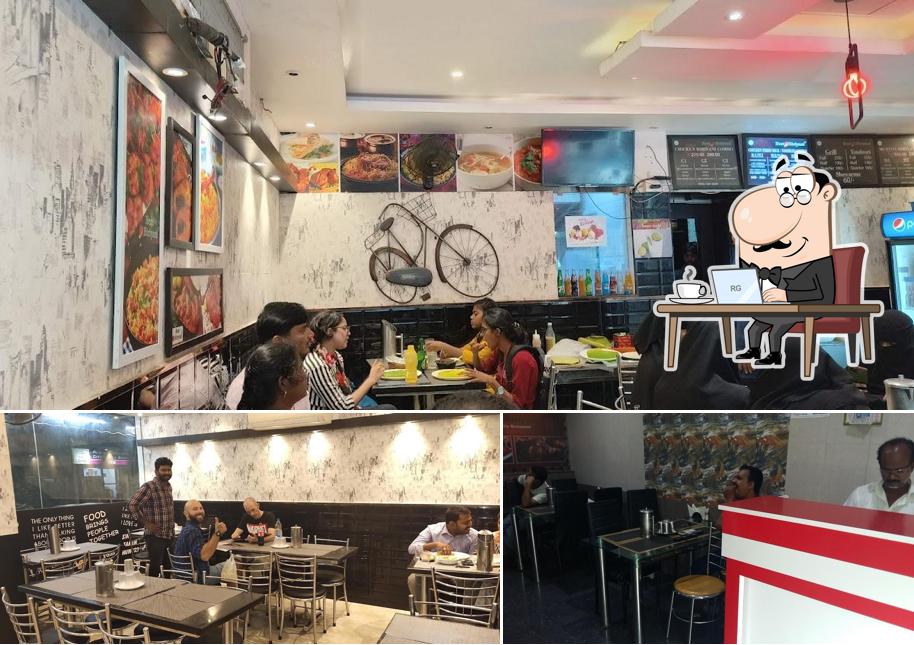 The interior of Best biriyani