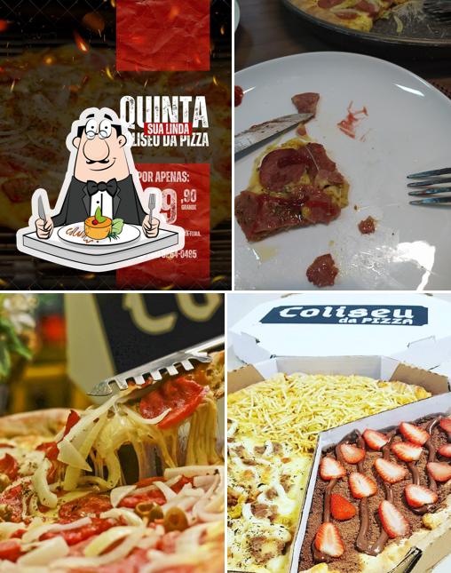 Comida em Coliseu da Pizza