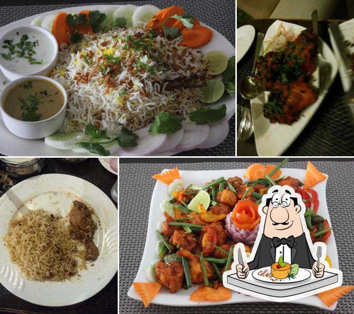 Food at Rigan Groups Hyderabadi Bawarchi