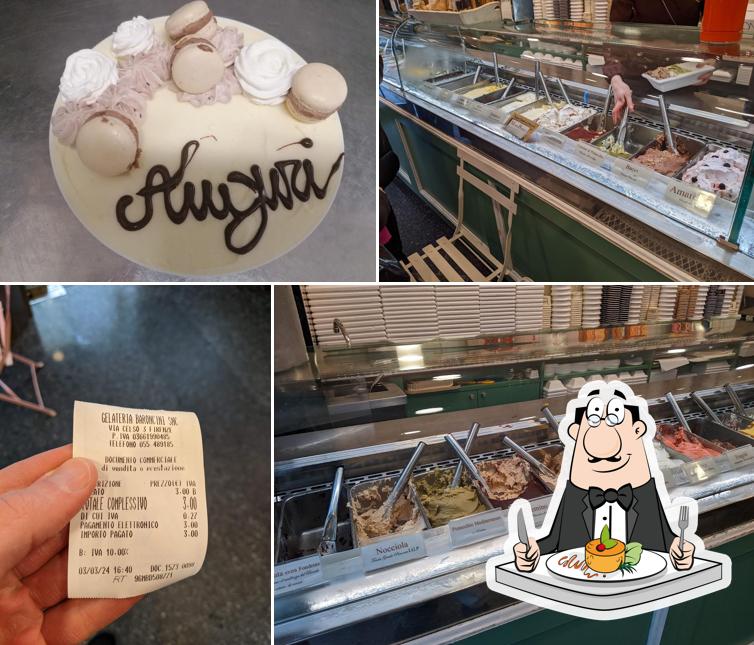 Cibo al Gelateria Baroncini Firenze