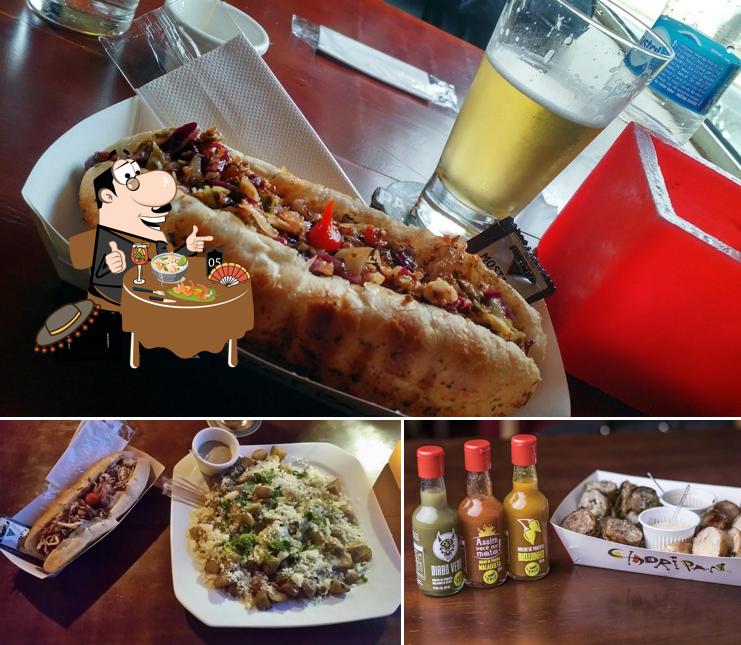 Entre diferentes coisas, comida e cerveja podem ser encontrados no Choripan Getúlio Bar e Grill
