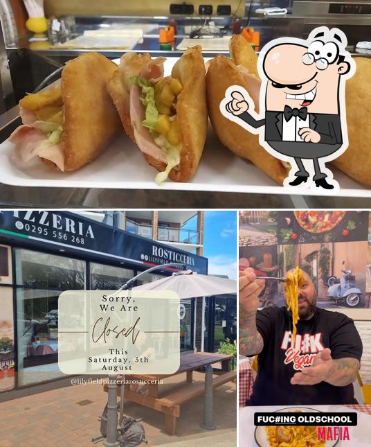 Dai un’occhiata alla foto che mostra la esterno e cibo di Pizzeria Rosticceria Cico