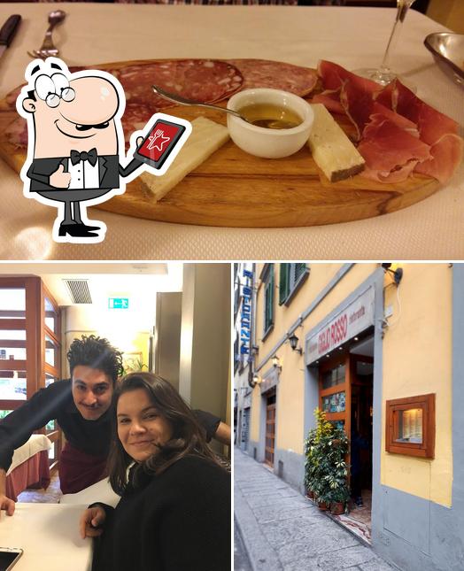 Questa è la foto che mostra la esterno e cibo di Ristorante Giglio Rosso