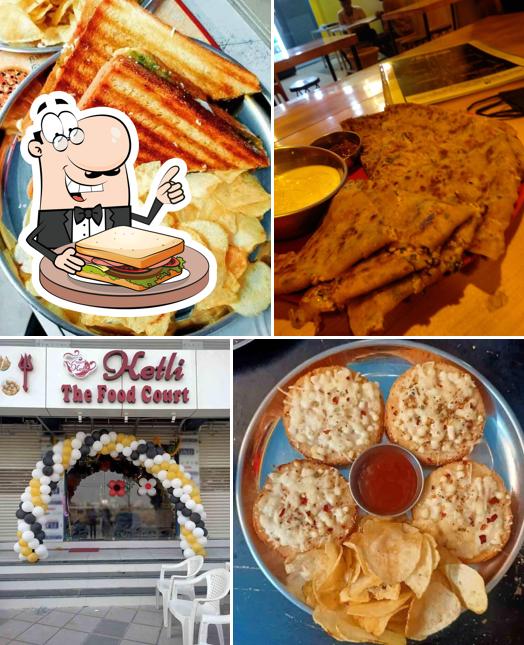Grilled cheese sandwich at Ketli The food court