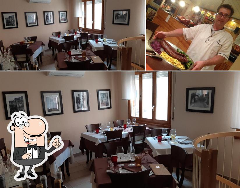 Gli interni di Osteria in Piazza