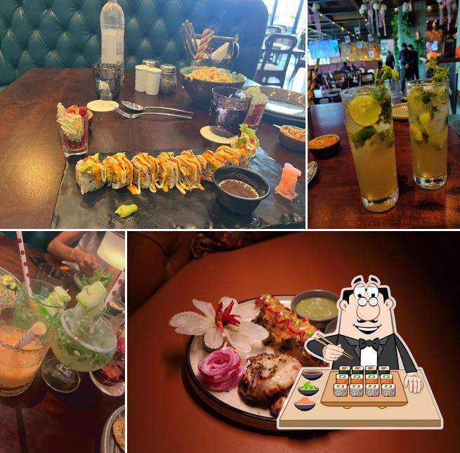 Pick various sushi options