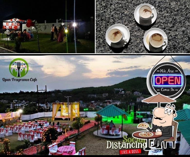 Take a look at the photo displaying exterior and food at Open Fragrance Cafe