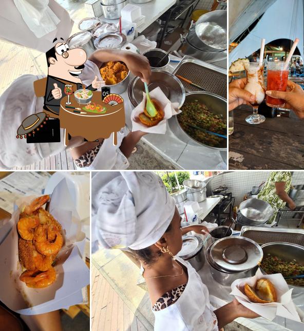 Platos en Acarajé da Cira