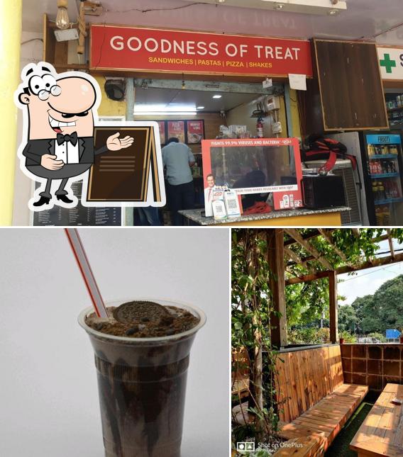 Among various things one can find exterior and beverage at Goodness of Treat