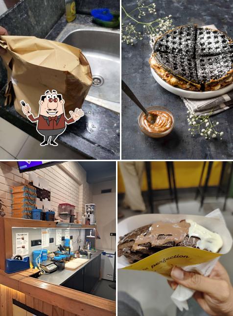 Chocolate mousse at The Belgian Waffle Co