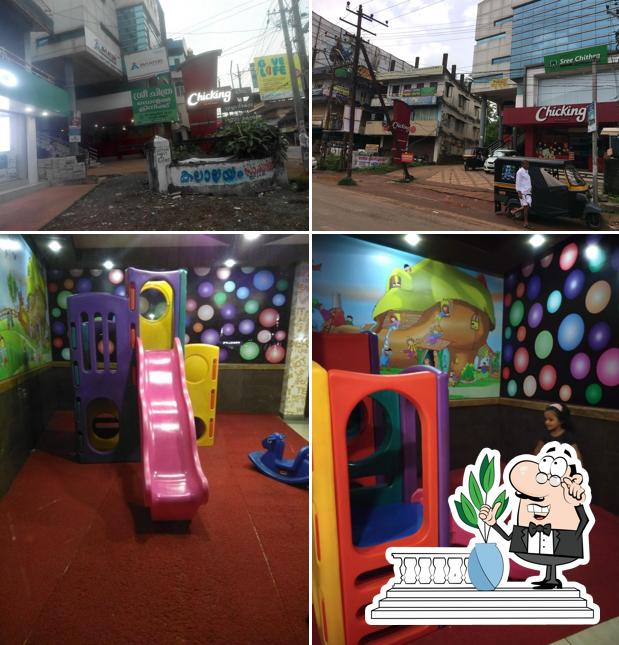This is the picture showing exterior and play area at Chicking
