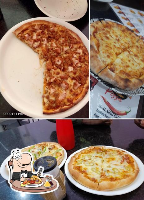 Pick different types of pizza