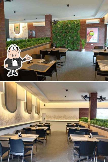 The interior of Green Bowl Restaurant