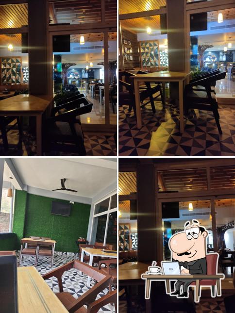 The interior of Cloud9 - A Rooftop Cafe and Bar Mandi, Himachal Pradesh