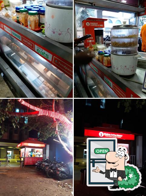 This is the photo displaying exterior and interior at Madras coffee House