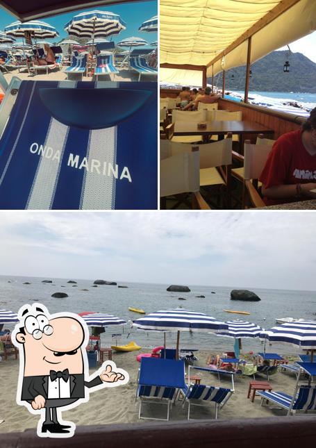 Gli interni di Onda Marina beach