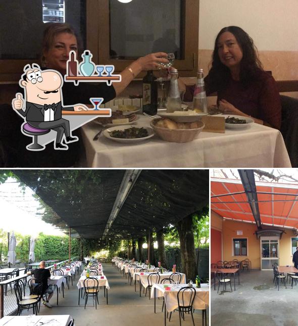 Gli interni di Trattoria Basso Isonzo