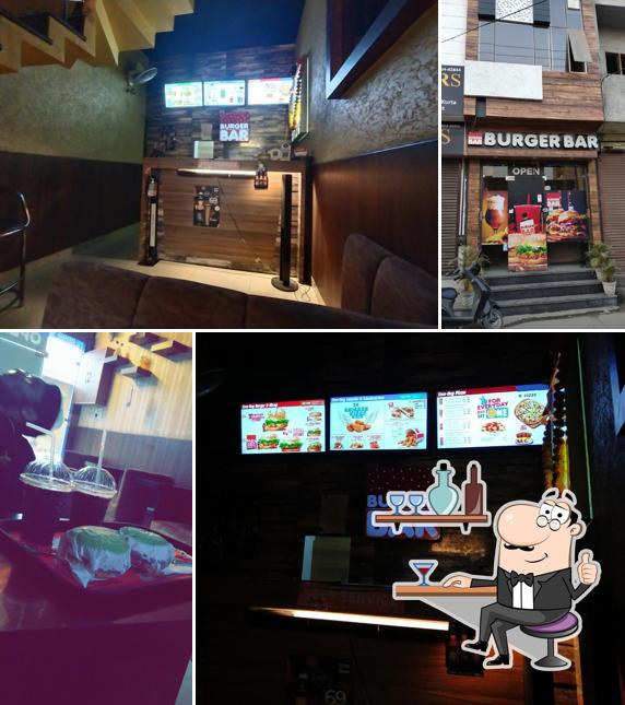 The interior of Burger Bar