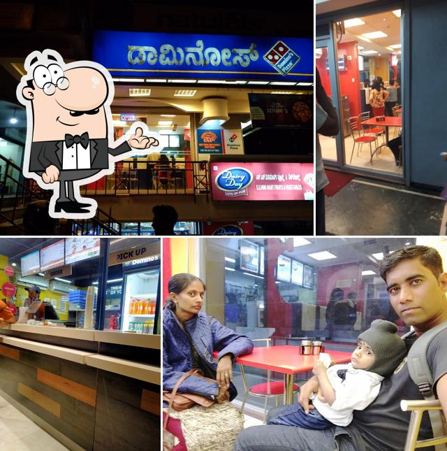 The interior of Domino's Pizza Bendoorwell, Mangalore