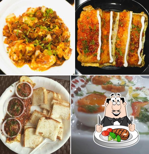 Eggetarian offers meat dishes