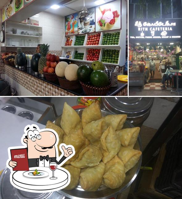 The image of food and interior at Rith Cafeteria