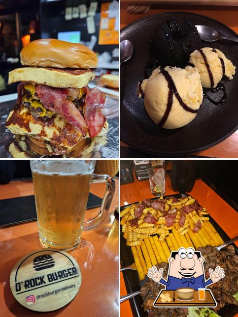 Comida em D'Rock Hamburgueria