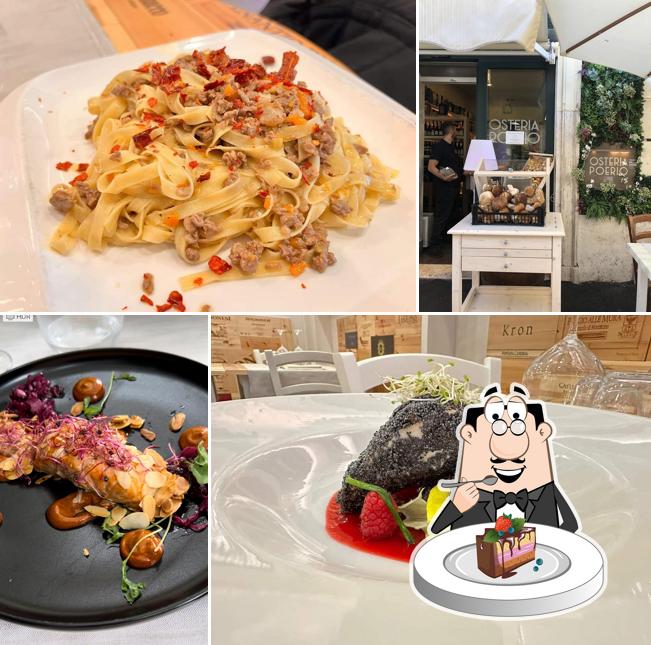 Torta al cioccolato al Osteria Poerio