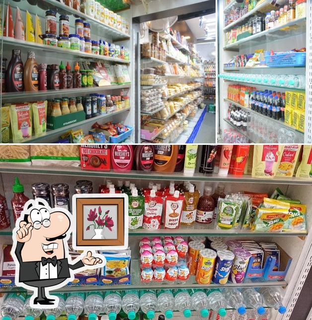 The interior of Surti Namkeen, Sweets, Dryfruits & Fast Food Shop Vasai