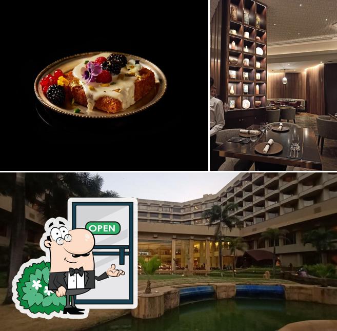 You can get some fresh air outside Saffron JW Marriott Mumbai Juhu