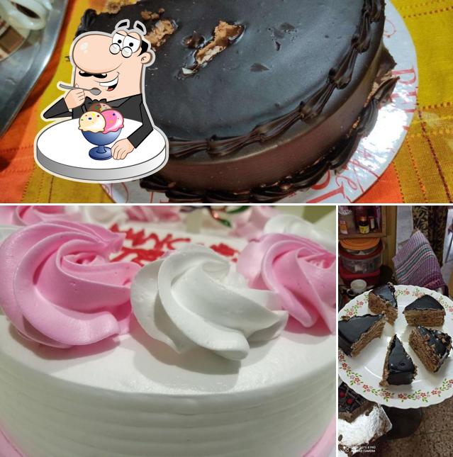 The Red Velvet Bakery offers a selection of sweet dishes