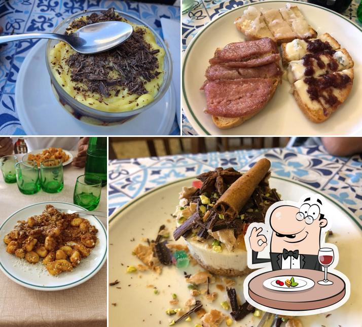 Cibo al Trattoria Madonna Scoperta